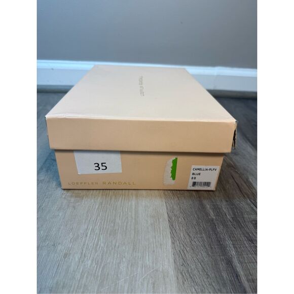 Loeffler Randall Camellia Blue Pleated Bow Heel Size 8 $395 - Picture 13 of 13